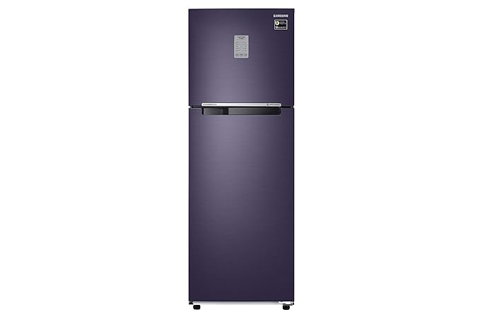 Samsung 253 L 3 Star Frost Free Double Door Refrigerator(RT28M3743UT/HL, Pebble Blue, Convertible, Inverter Compressor)