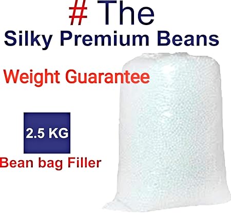 # The Silky Beans 2.5 KG Premium A-Grade for Bean Bag Filler/Refill/Filling.
