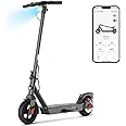 SISIGAD Electric Scooter Adults Peak 500W Motor, 8.5" Solid Tires, 19Mph Speed, Long Miles Range, Scooters for Adults, Foldable E-Scooter for Commuting with Double Braking System, APP Control