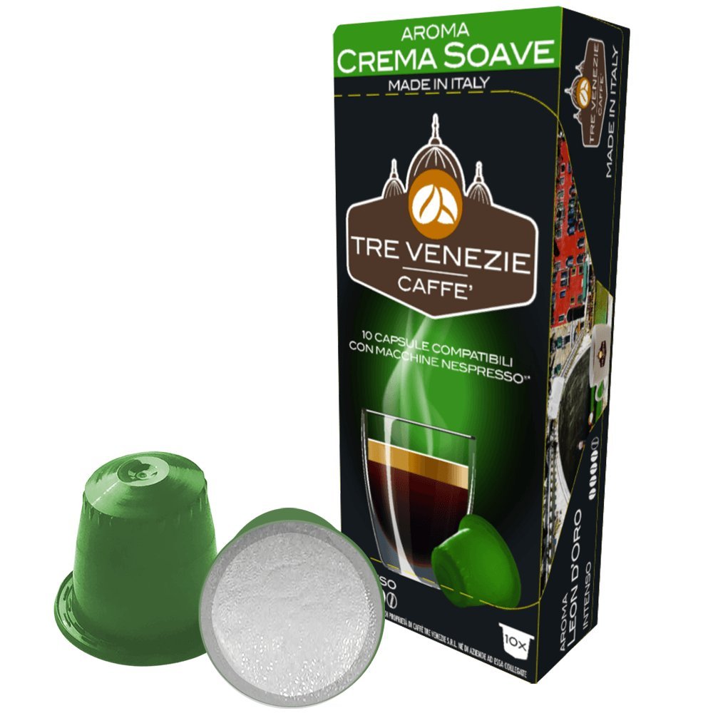 80 Nespresso Compatible Pods Crema Soave by TRE Venezie