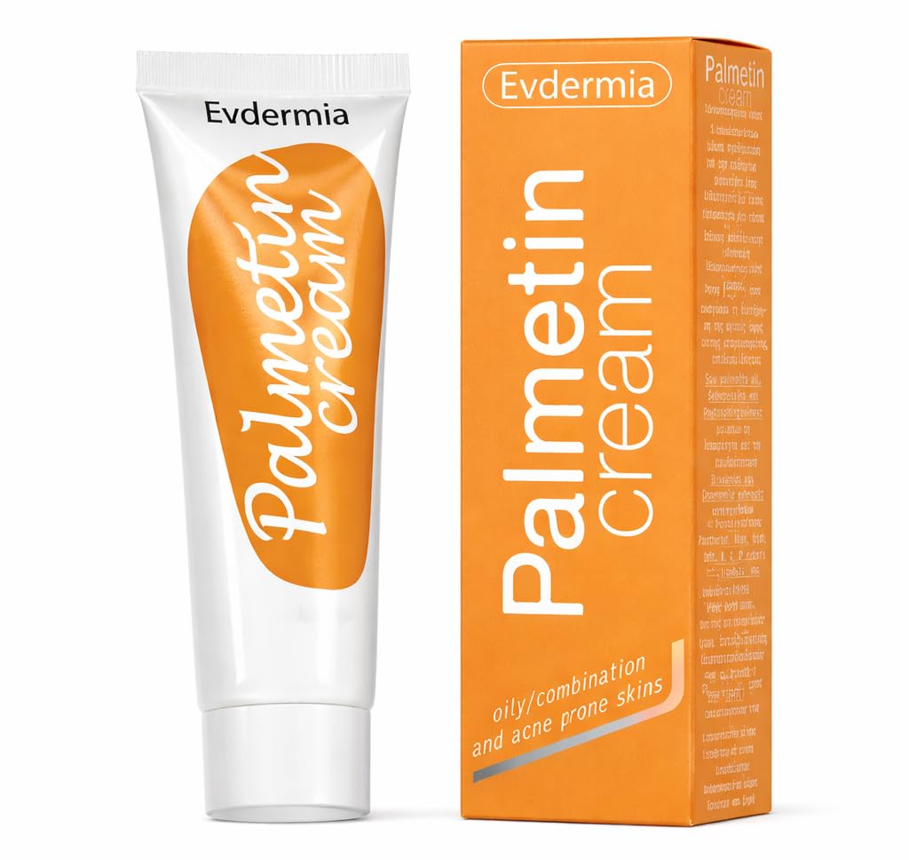 Palmetin Cream | Suitable for oily skin which may be prone to Acne. Ideal for Children and for use as a protective layer under makeup | Natural product for skin with red scars, seborrhoea and redness