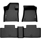 SMARTLINER Custom Fit All Weather 2 Row Floor Mat Liner Set Compatible with 2019-2020 Infiniti QX50