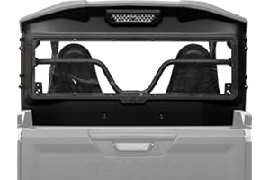 A & UTV PRO Rear Back Windshield with Led Work Light for Yamaha Wolverine RMAX 2 1000 2021 2022 2023 2024, Heavy Duty Dustpro