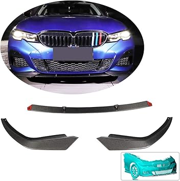 Amazon Com Mcarcar Kit Front Bumper Lip Fits Bmw 3 Series G M Sport Sedan 19 Add On Factory Outlet 3i 330i M340i M Tech Carbon Fiber Cf Chin Spoiler Splitter Protector Automotive