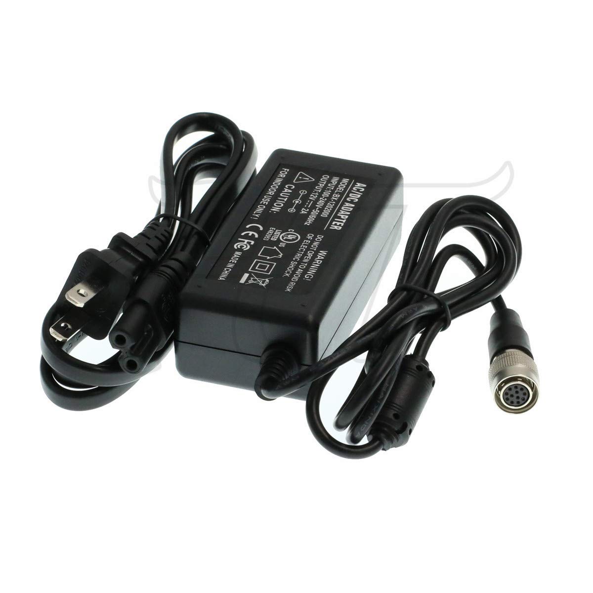 GigE Camera Hirose 12 Pin Female AC DC Power Supply Wall Adapter 12V 2A for Basler Pilot Scout Aviator Series