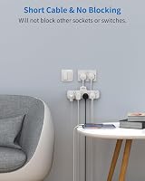 Mscien 4 Way USB Plug Extension with Switches 3250W 250V 13A Safety view 4