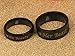 His Beauty/Her Beast Love Heart Black Stainless Steel Engagement Wedding Bands Promise Ring Anniversary