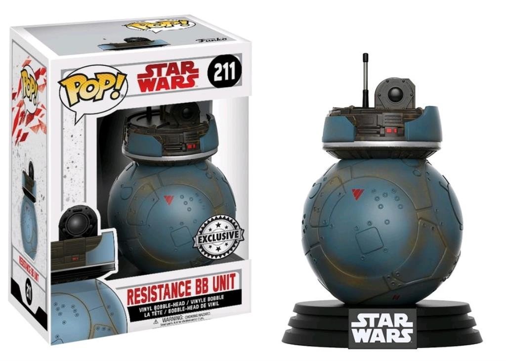 Pop! Star Wars Episode VIII The Last Jedi Resistance BB Unit Exclusive Figure