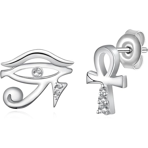 AEONSLOVE - Collar Ankh De Plata De Ley 925 Para Mujeres Y Hombres, Con Colgante De Cruz