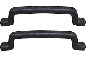 Buyers Product Poly-Coated Steel Grab Handle 10.81 Inch Long - 2 Pack