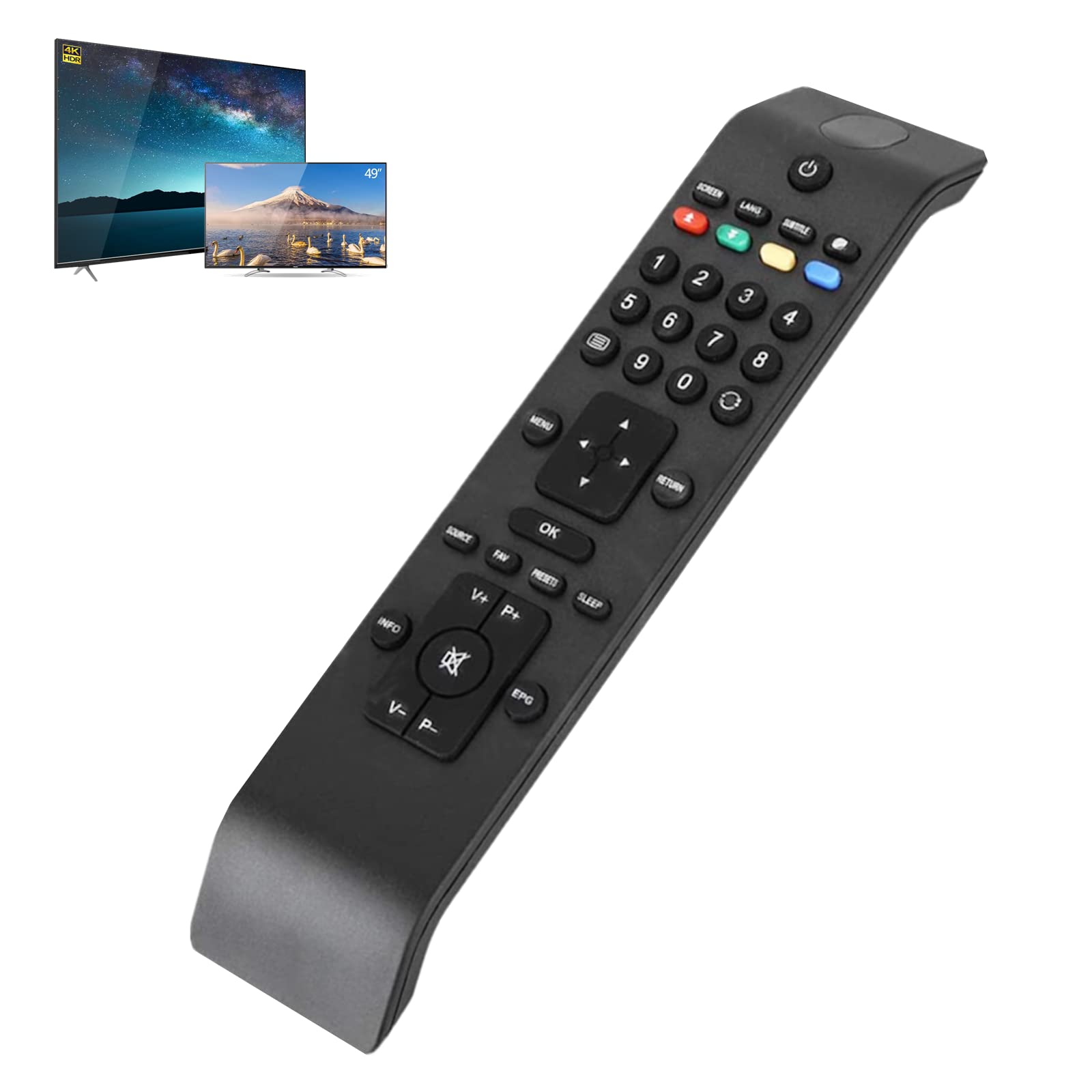 TV Remote Control Fit for, Universal RC3902 Smart TV Remote Control Controller Replacement Compatible with