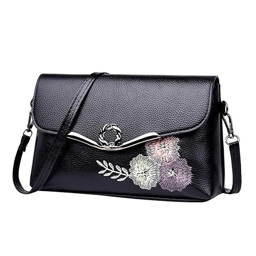 BEBIG Elegant Women Messenger Bag, PU Leather Shoulder Envelope Handbags Women Clutch Messenger Crossbody Bag