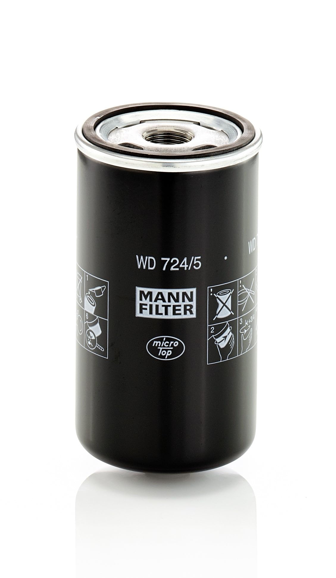MANN-FILTER WD 724/5 Oil Filter Hydraulics filter - for Off-Highway Applications