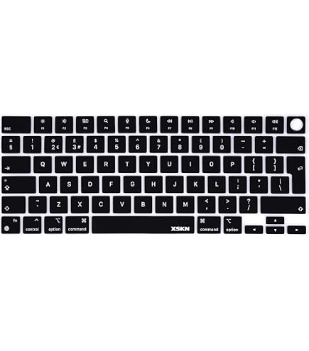 Amazon.com: XSKN German Black EU Version Keyboard Cover Skin for