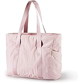 BAGSMART Tote Bag for Women, Tote Bag with Zipper Work Tote with Compartments Nurse Shoulder Hanbag for Travel, Gym