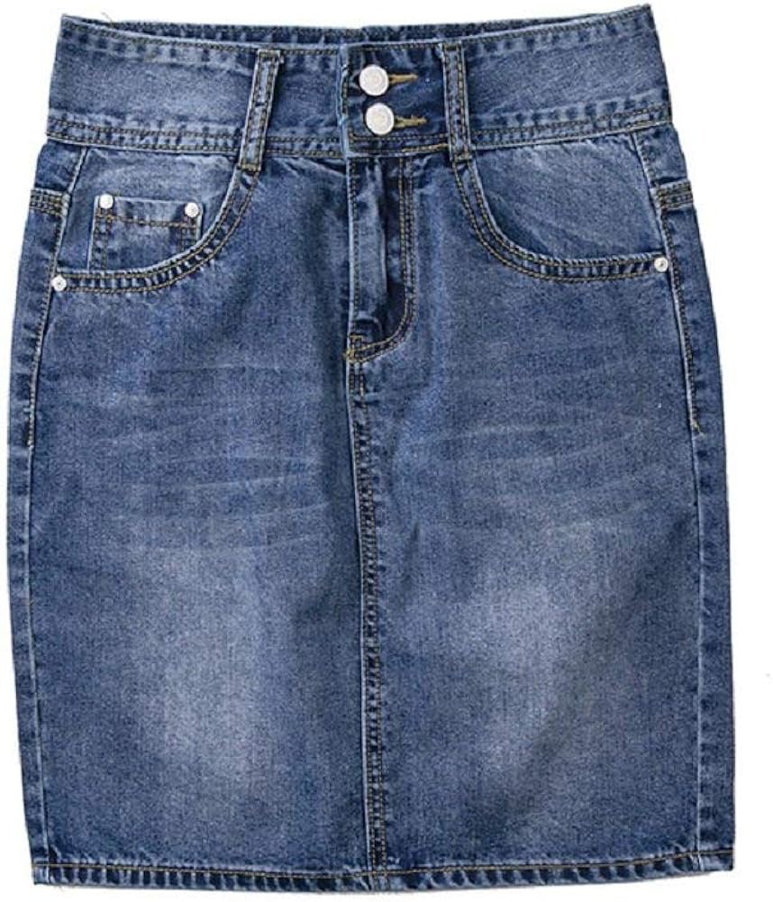 Saoye Fashion Falda De Mujer Falda De Mezclilla Falda De Mezclilla