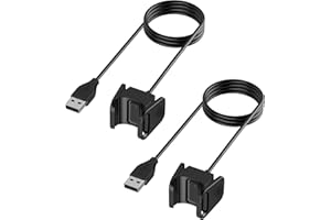 Oumida Charger for Fitbit Charge 4 / Fitbit Charge 3 Replacement USB Charging Cable (2 Pack) 3.3ft Durable Portable Charging Dock Cord for Charge 4 / Charge 3 Accessories
