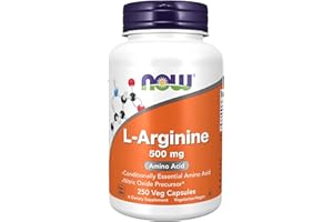 NOW L-arginine 500mg (Freeform) 250Cap 250 count