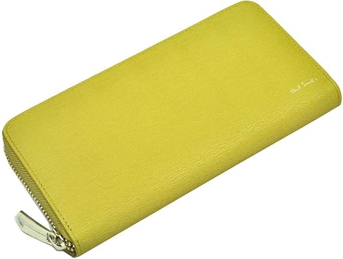 Amazon ポールスミス Paul Smith 長財布 牛革 ストローグレイン イエロー Psq015 40 財布