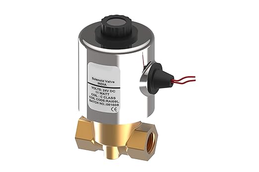 MAGICDEALZ Magic Dealz 2/2 Way 1/4 Forged Brass Electric Solenoid Valve for Air Water - 12 VDC