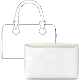 FANJI Project Purse Organizer Insert for LV Nano Speedy Handbag, Custom Fit Inside Craie Lightweight WaterResistant Tote Bag Insert with Cup Holder Accessories