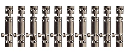 Mahendra Hardware 4 Designer Tower Bolt Door Latch (Set of 10)