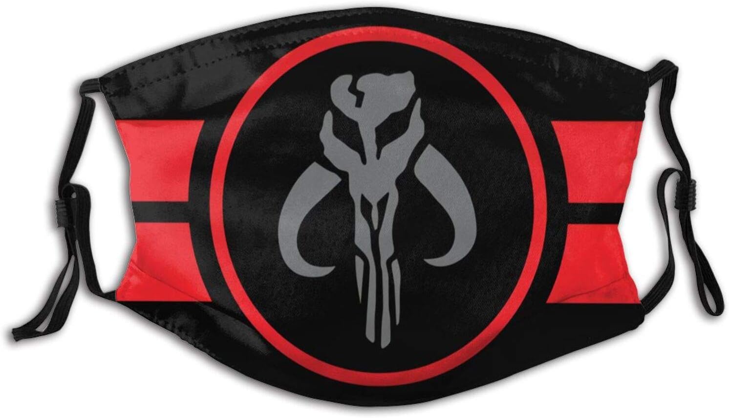 Kirito Beasley Mandalorian Logo Face Mask Washable and Reusable Outdoor Face Mask Balaclava Windproof Men's Women's Dustproof Mouth Cover with Adjustable Elastic Strap : Sports & Outdoors