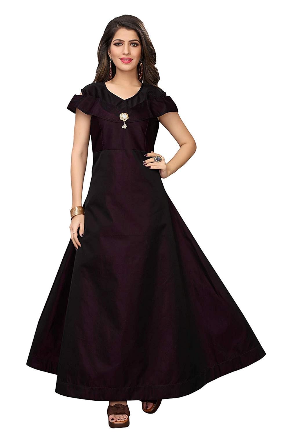 Buy Goa Fashion Women S Taffeta Satin Anarkali Style Gown Age Group 18 To 35 Years Girls Women Purple At Amazon In Buy Goa Fashion Women S Taffeta Satin Anarkali Style Gown Age Group 18 To 35 Years Girls Women Purple At Amazon In