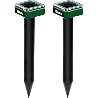 Thanos Solar Mole and Groundhog Repellent Stakes Sonic Gopher Repeller Vole Deterrent Spikes - Get Rid of Burrowing…