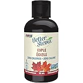 NOW BetterStevia Maple Zero-Calorie Liquid Sweetener, Keto Friendly, Suitable for Diabetics, No Erythritol, 59ml
