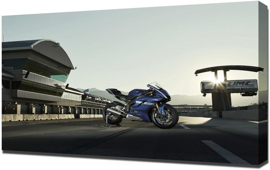 PingooPrints 2017 Yamaha R6 4K E6 - Canvas Art Print - Wall Art - Canvas Wrap