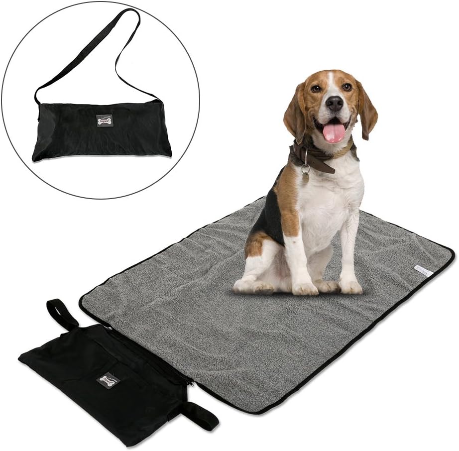 MIWOPET Katzen- & Hundedecke – Weiches Fleece, 3er-Set (S/M/L), Waschbar, Mit Pfoten-Muster