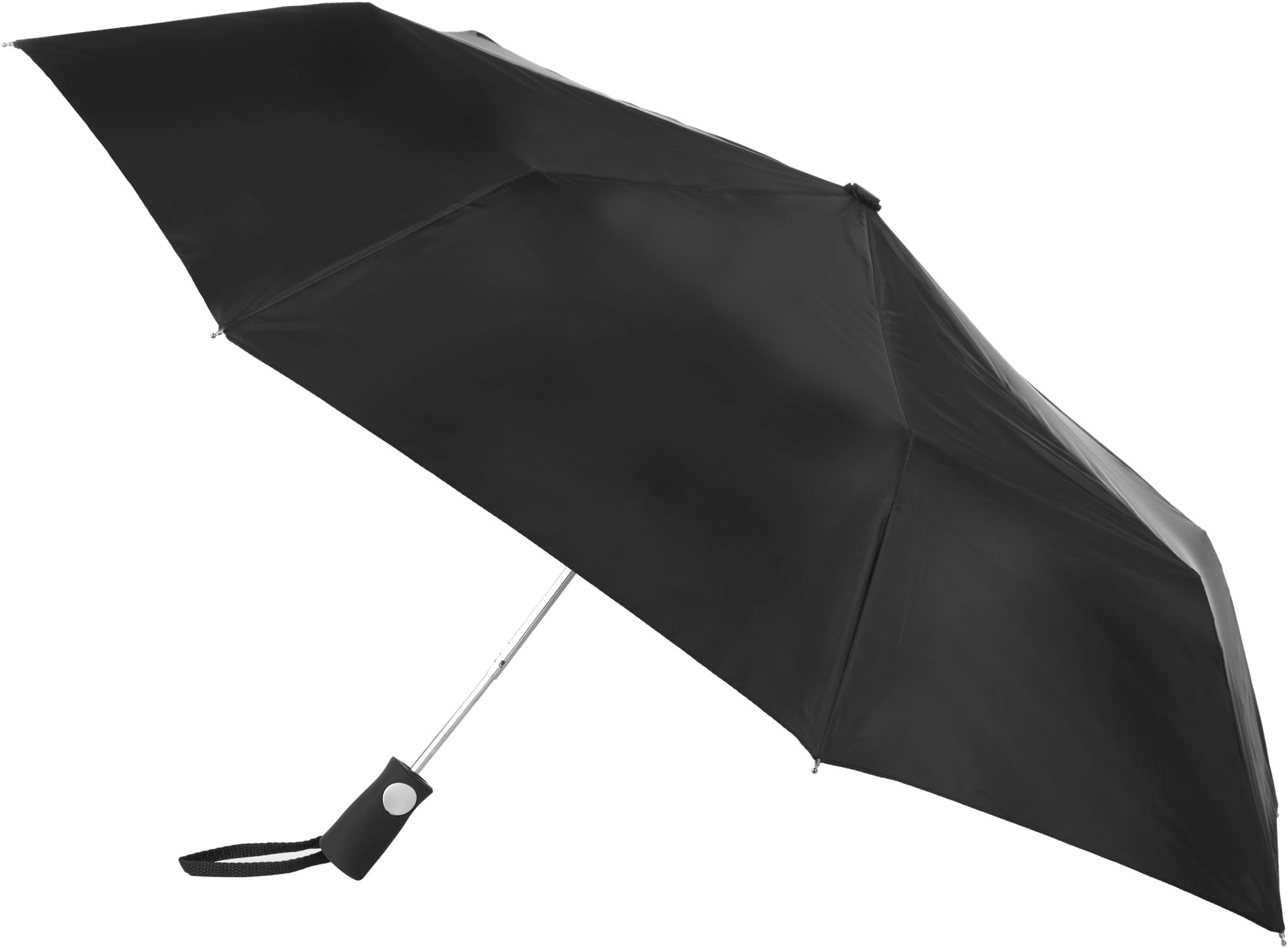 totes totesport Men's Automatic Compact Umbrella, Black