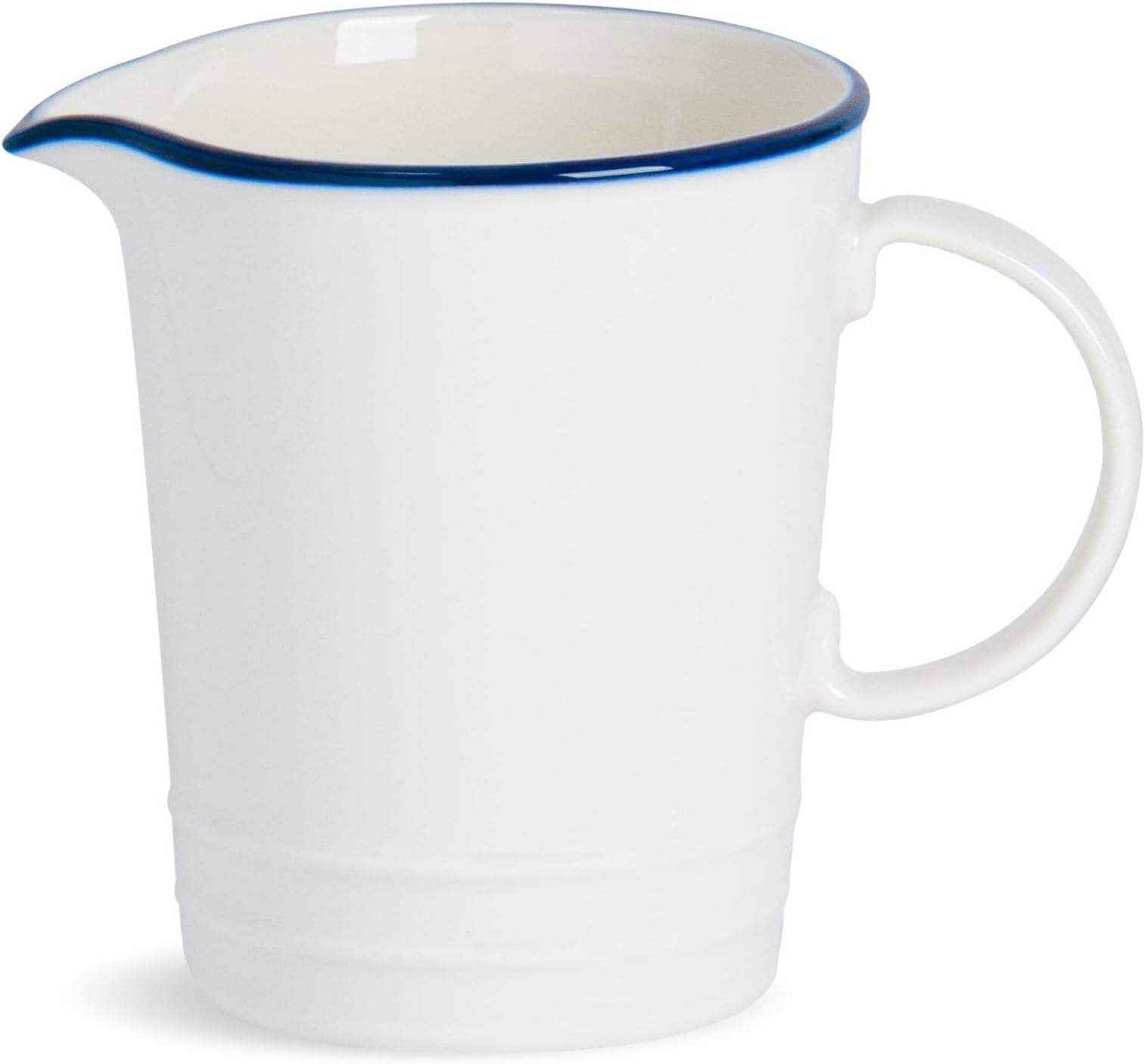 Nicola Spring Country Farmhouse White Milk Jug with Pourer Spout - 300ml