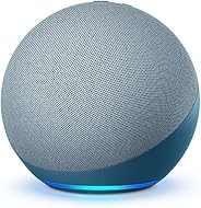 Certified Refurbished Echo (4th Gen) | With premium sound, smart home hub, and Alexa | Twilight Blue