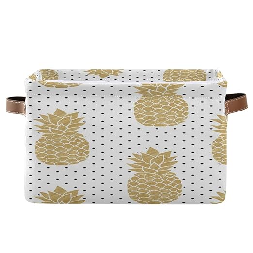 ALARGE Aufbewahrungskörbe, abstraktes tropisches Ananas-Muster