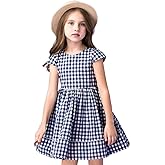 Toddler Little Girl Summer Dress Sleeveless Cotton Casual Flower Shirt Playwear Jumper Skirt Sundress