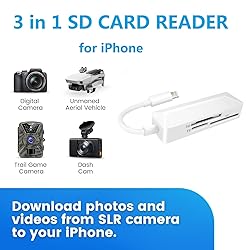 [Apple MFi Certified] SD Card Reader for