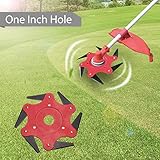 KIING DO WAY Trimmer Head Cutter Trimmer Replacement Head 6 Steel Blades Razors 65Mn Trimmer Head Cutter Grass Weed Eater Brush Cutter Tool for String Trimmer