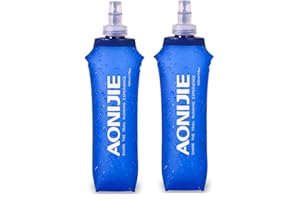 AONIJIE 250ML/350ML/500ML/600ML Portable TPU Soft Water Bottle Folding Soft Flasks For Outdoor Marathon Running Hydration Cam