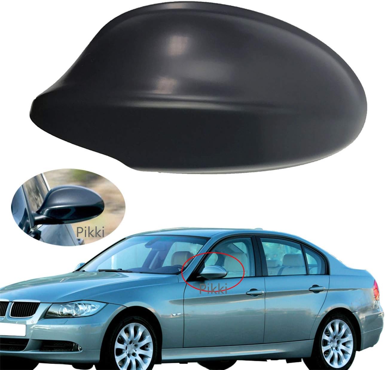 Review Mirror Cover cap For 3-Series E90 E91 2005-2008 (Primer) Left Side