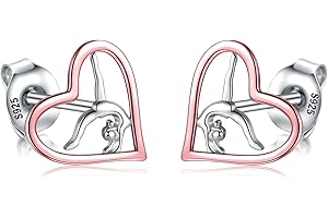 SARIEL Gymnastics Gifts for Girls Gymnast Stud Earrings 925 Sterling Silver Team USA Gymnastics Girl Fashion Jewelry Sport Ballerina for girl Birthday Christmas Gifts