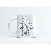 FundingCharlee Best Grams Ever Coffee Mug - Gifts for Christmas - Grams Birthday Gifts Coffee Mug - Father's Day/Mother's Day - Family Coffee Mug For Birthday Present For The Best Grams Ever Mug 11oz