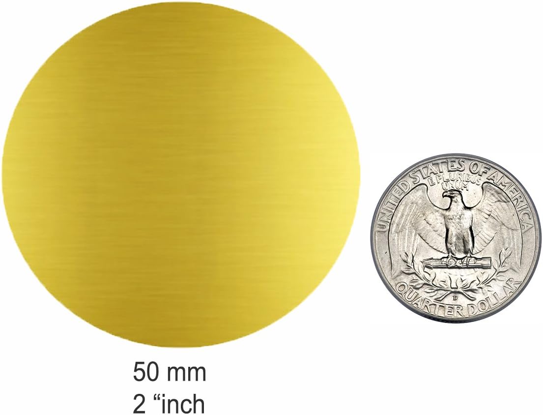 Royal Green Gold Coloured Labels 50MM (5CM) Metallic Round Dot Roll 600 Pack - Image 4