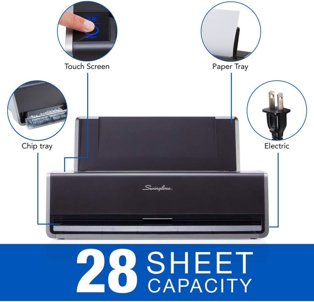Swingline Electric 3 Hole Punch, Commercial Hole Puncher, 28 Sheet Punch Capacity, Platinum (74535): Office Products