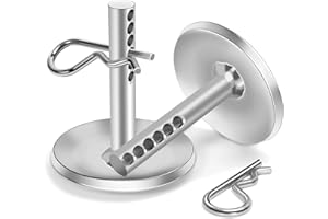 YUNVI 2-Pack Replacement Snow Plow Skid Shoes,Quick Release Adjustable Pin Lock Plow Skid Feet Replacement Compatible with 2014-2020 Polaris RZR 2205071 2208864