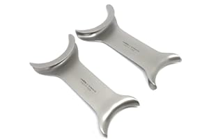 2X Double Ended Cheek Retractors, Stainless Steel - Dental orthodontic Instruments