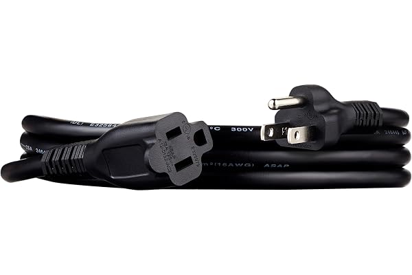 Amazon Basics 6-Foot Extension Cord - 13 Amps, 125V - Black