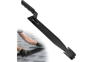 SFNSM 17" Shingle Slater Ripper with Claw Nail Puller End, High Quality Metal Roof Shingle Removal Tool with Bow-Type Rubbe Handles, Roofing Tools Roof Shingle Nail Puller