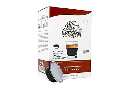120 Kapseln kompatibel Lavazza a modo mio - Caffè Carbonelli Mischung Starke Neapolitanischer Espressokaffee
